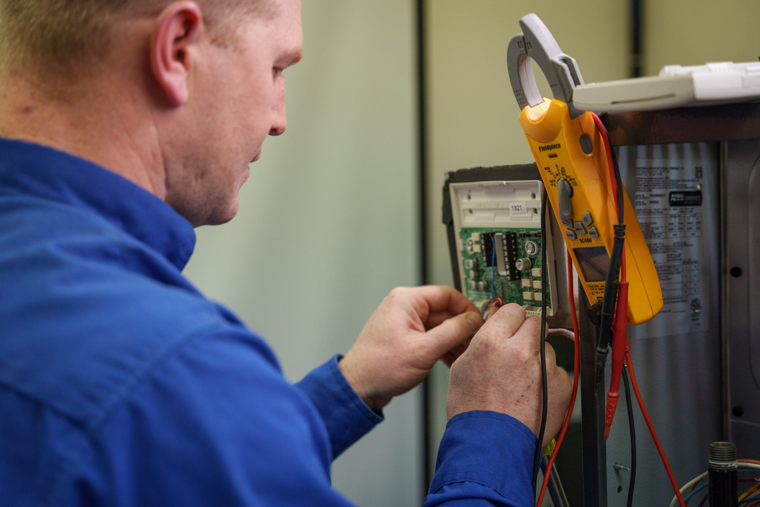 - 2nd Wind HVAC A technician performing diagnostic work